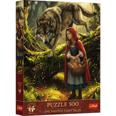 Puzzle 500 Trefl Premium Plus Enchanted Fairy Tales Czerwony Kapturek i Wilk 37632