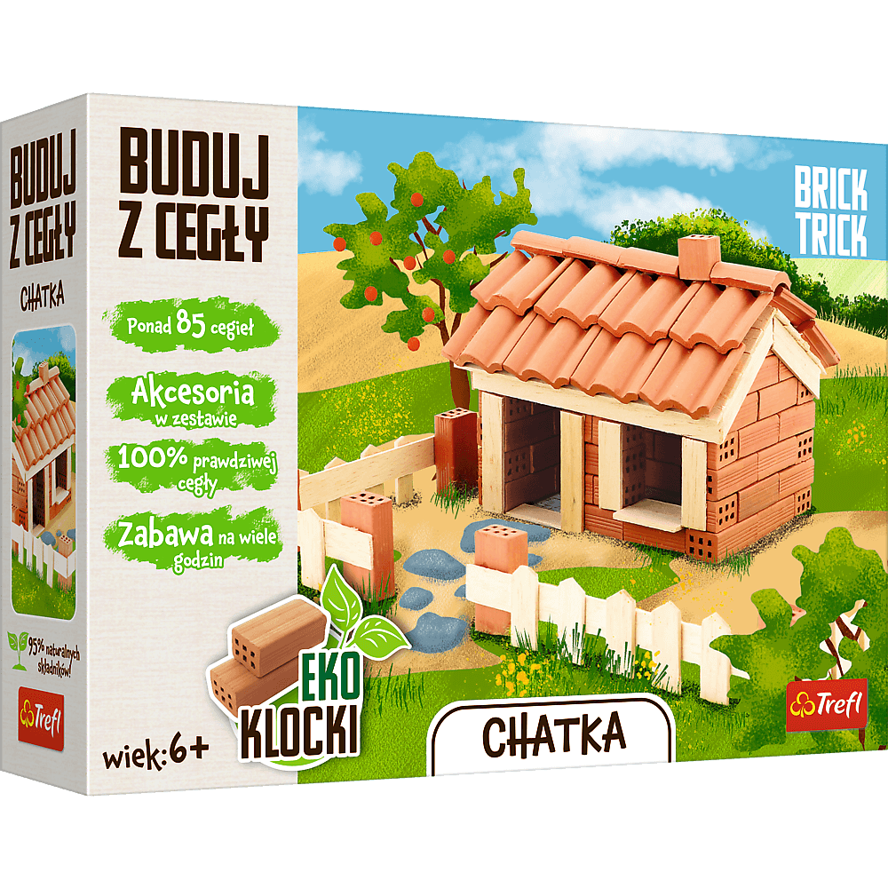 Brick Trick Buduj z cegły Chatka M EKO 61541