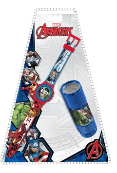 Zegarek cyfrowy i latarka LED Avengers MV15775