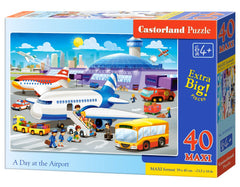 Puzzle 40 maxi Dzień na lotnisku B-040223