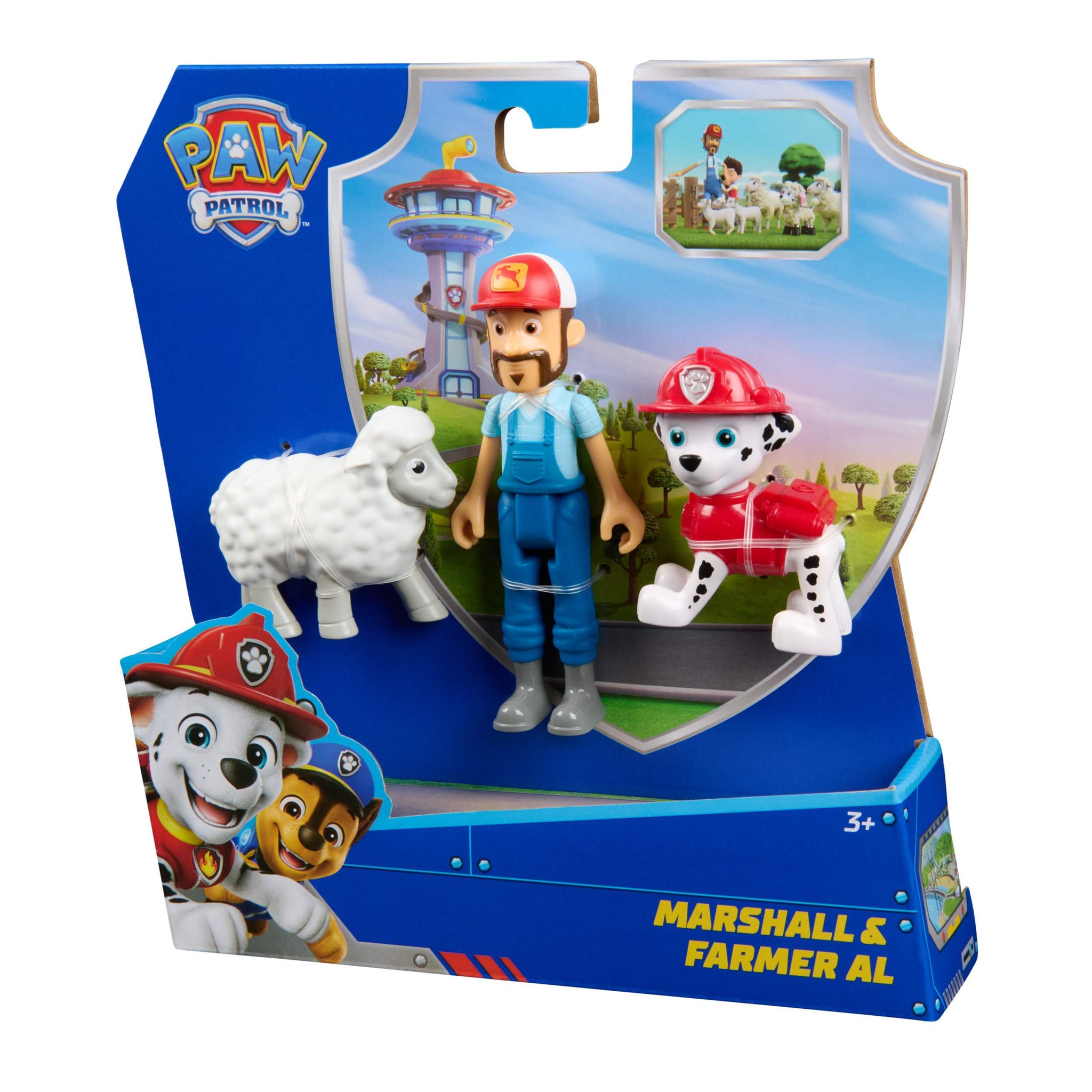 Psi Patrol zestaw figurek Marshalla i Farmera Ala