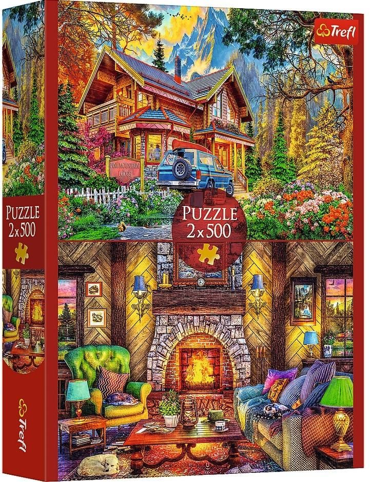 PUZZLE 2x500 Wycieczka w góry 37534