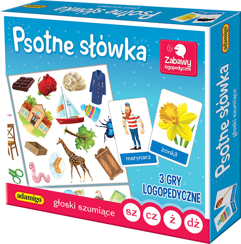Gra Psotne słówka głoski szumiące