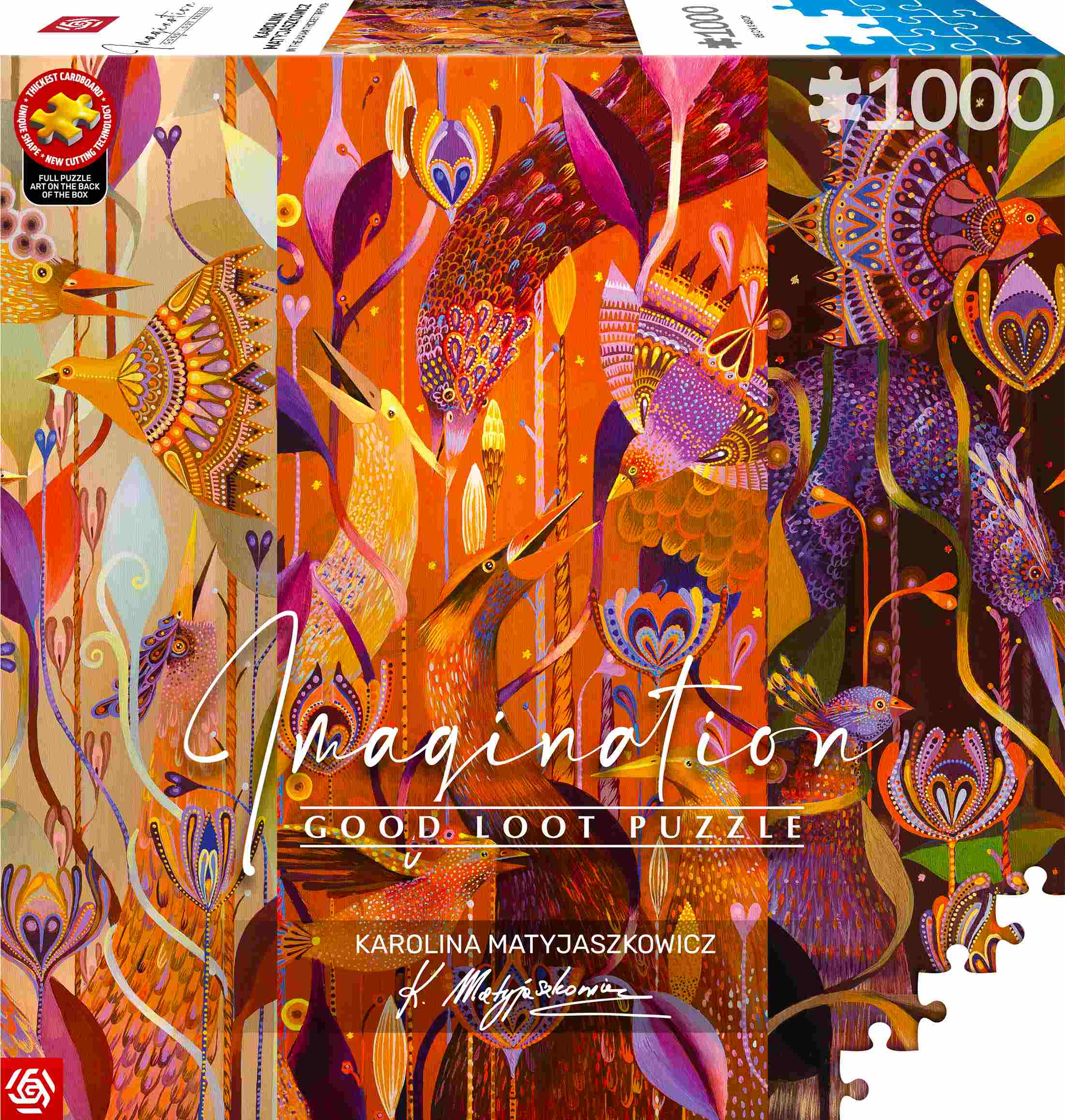 Puzzle 1000 Imagination Karolina Matyjaszkowicz W Ptasim Gąszczu Tryptyk