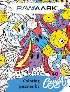 Puzzle do kolorowania 40 Doodle 40 cm x 60 cm