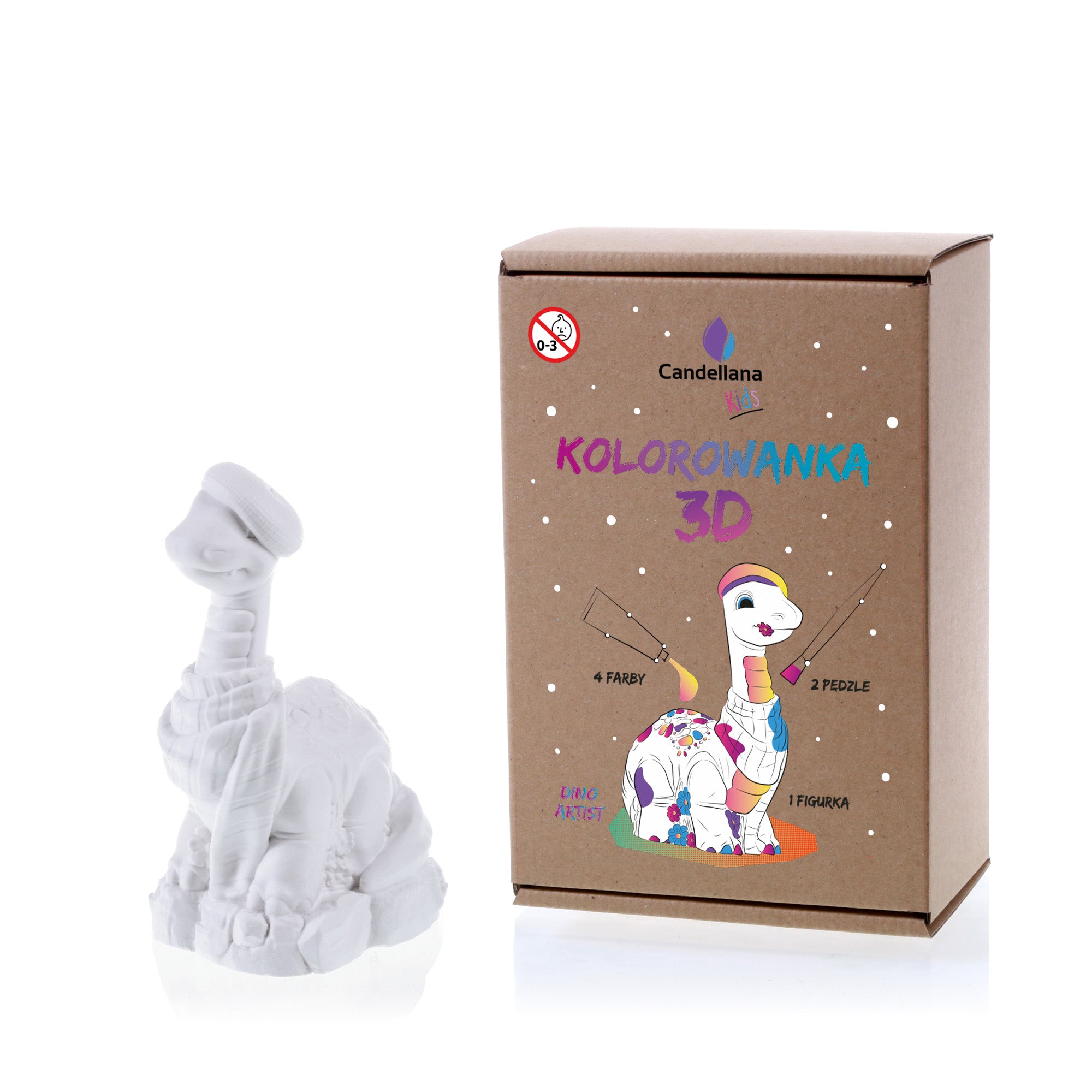 Kolorowanka 3D Dino Artist