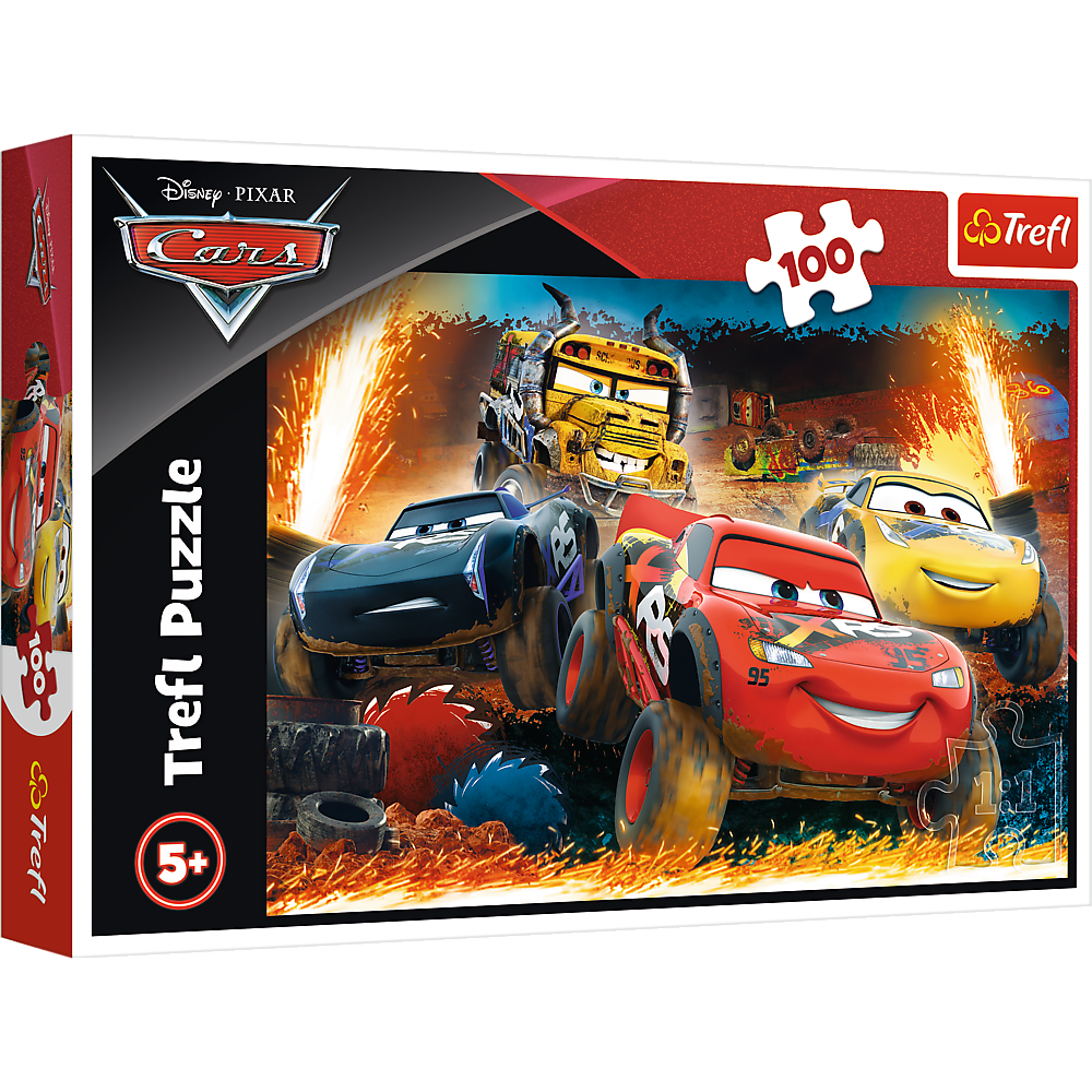 Puzzle 100 Ekstremalny wyścig Disney Cars 3 16358