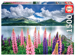 Puzzle 1500 Jezioro Sils Szwajcaria 111327