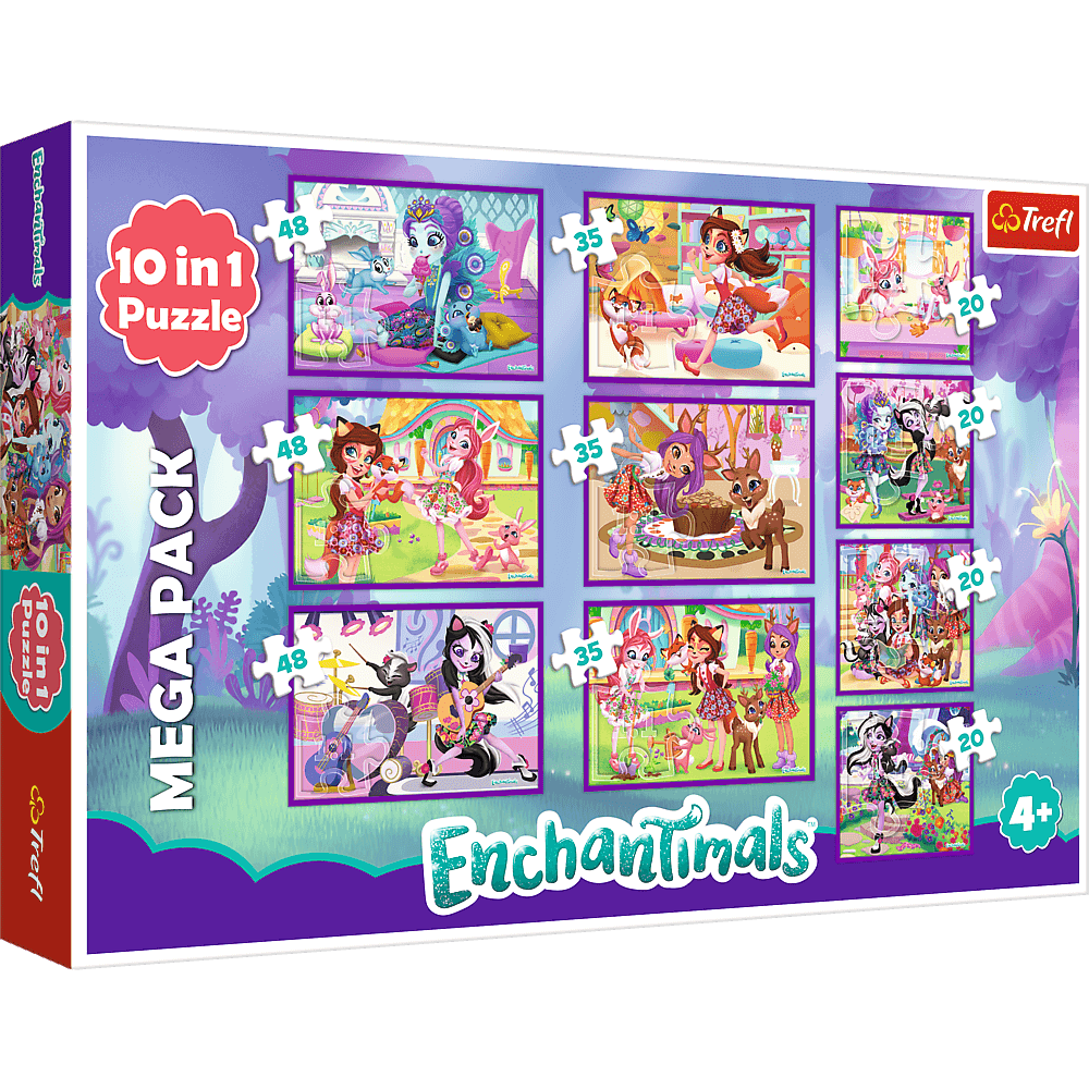 Puzzle 10w1 (20,35,48) Przygody Enchantimals 90354