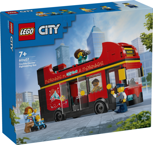 LEGO City czerwony piętrowy autokar 60407