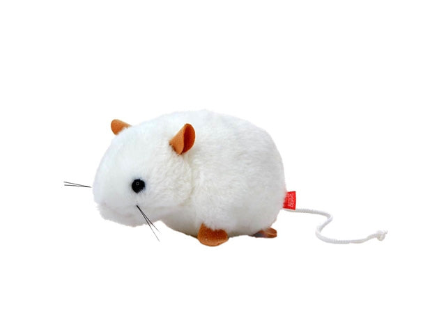 Maskotka ZOO Mysz biała 13cm