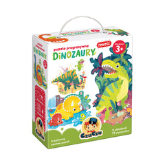 Puzzle progresywne Dinozaury CzuCzu
