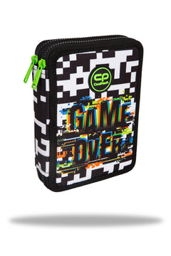 Piórnik 2-komorowy z wyposażeniem Coolpack Jumper XL game over
