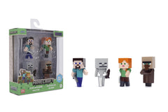 Figurki metalowe Jada Minecraft 6,5cm 4szt.