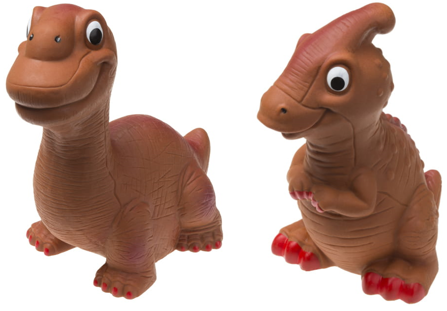 Dinozaur piszczący duży 15,5 cm dla zwierząt 1 szt.mix