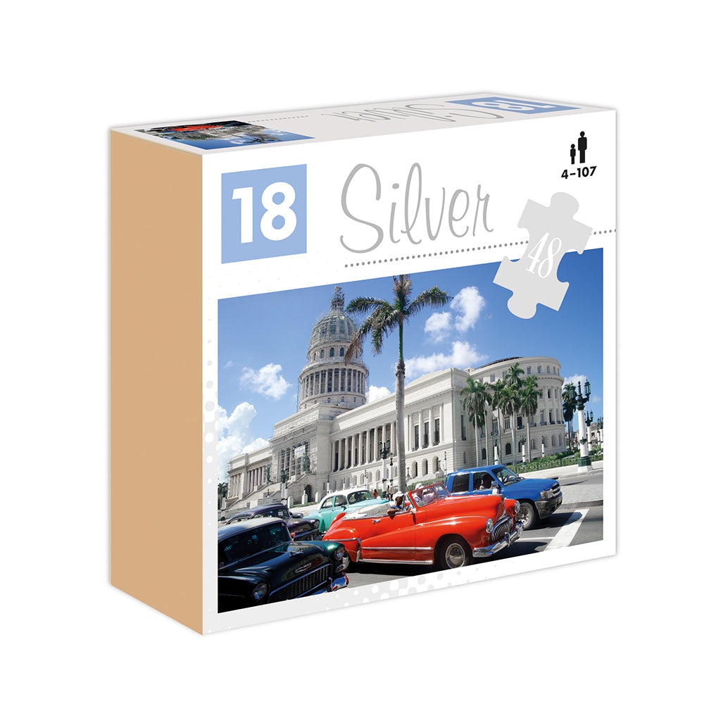 SILVER PUZZLE 48 EL. SAMOCHODY