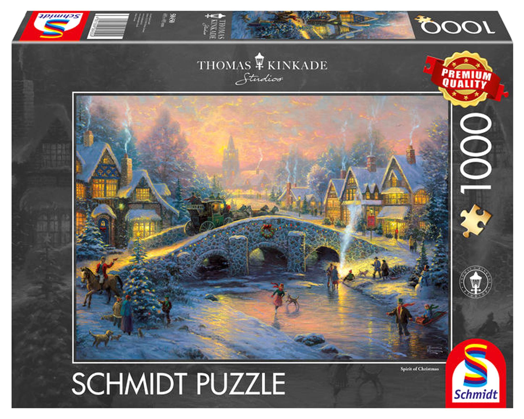 Puzzle 1000 PQ T. Kinkade Duch Bożego Narodzenia 103429