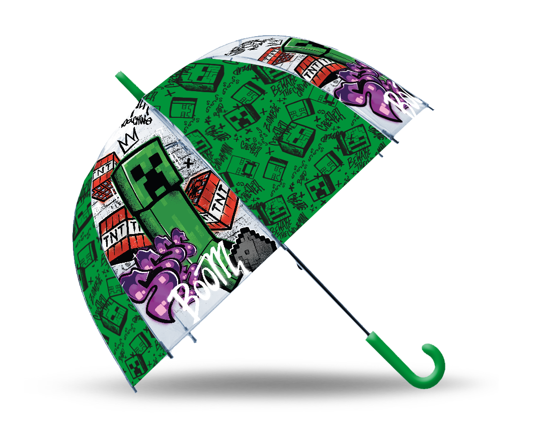 Parasolka manualna przezroczysta Minecraft MC00068