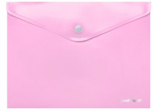 Koperta na dokumenty A4 na zatrzask Coolpack pastel różowa