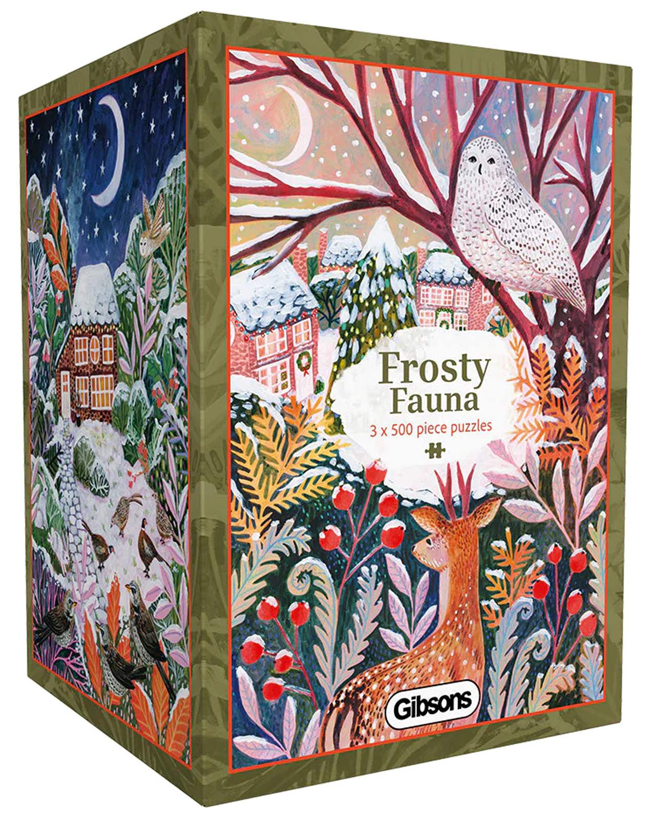 Puzzle 3x500 Mroźna fauna 113700