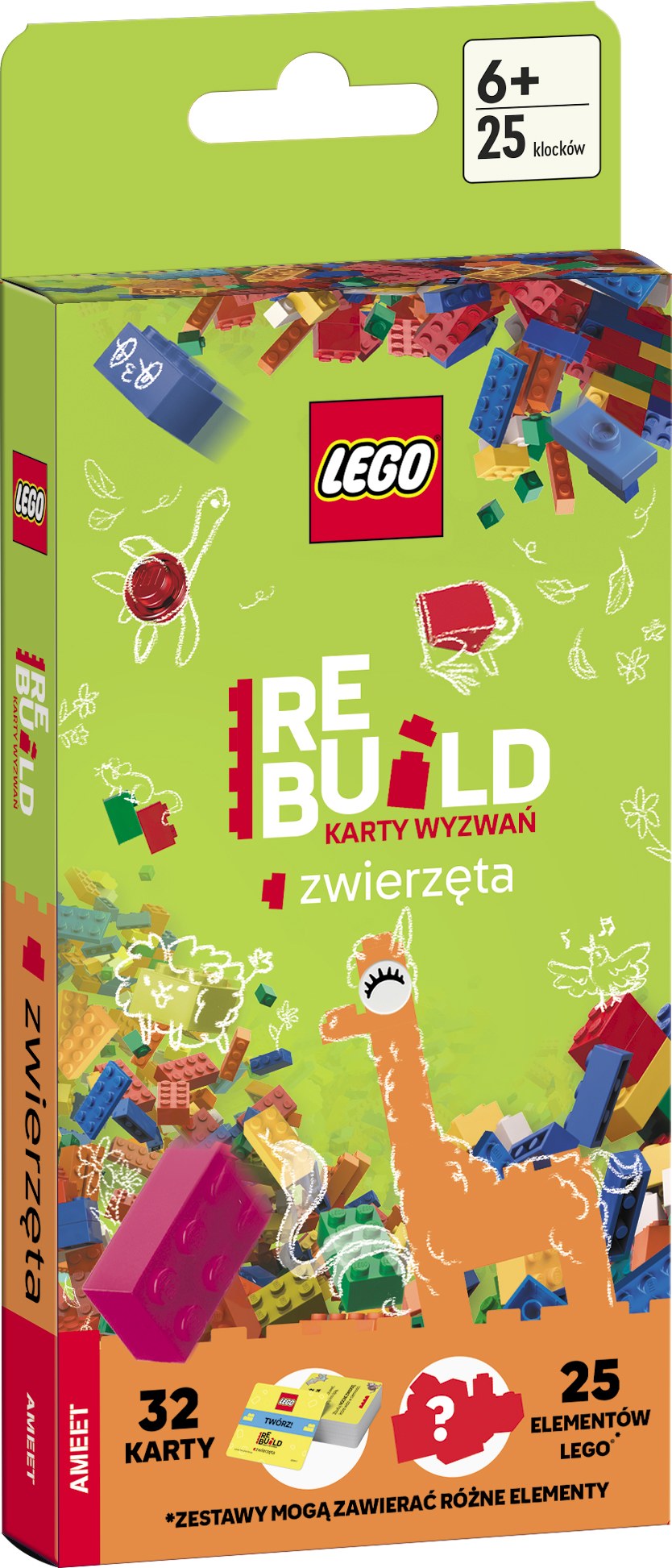 LEGO Books Rebuild karty wyzwań Zwierzęta ACP-6603