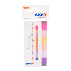 Zakładki indeksujące papierowe 45X15Mm 6 kolorów neonowych Spring 180 kartek