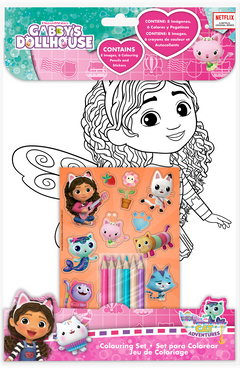 Zestaw do kolorowania z naklejkami Gaabby's Dollhouse GD00031