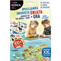 Gdzie one żyją? Zwierzęta świata wyklejanka + gra Kidea