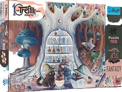 Puzzle 100 Inspired By Fantasy Czarodziejskie kociaki Rodzina Treflików 16572