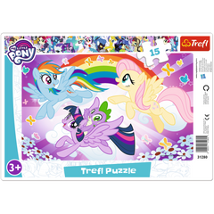 Puzzle 15 ramkowe My Little Pony zabawa kucyków 31280