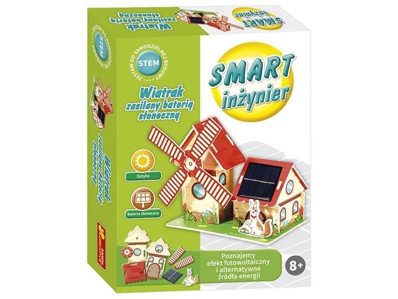 SMART inżynier Wiatrak zasilany baterią słoneczną