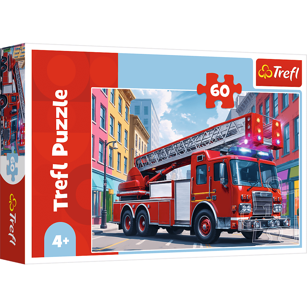 Puzzle 60  Wóz Strażacki 17405