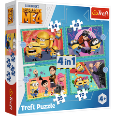 Puzzle 4w1 Zwariowane Minionki 34648