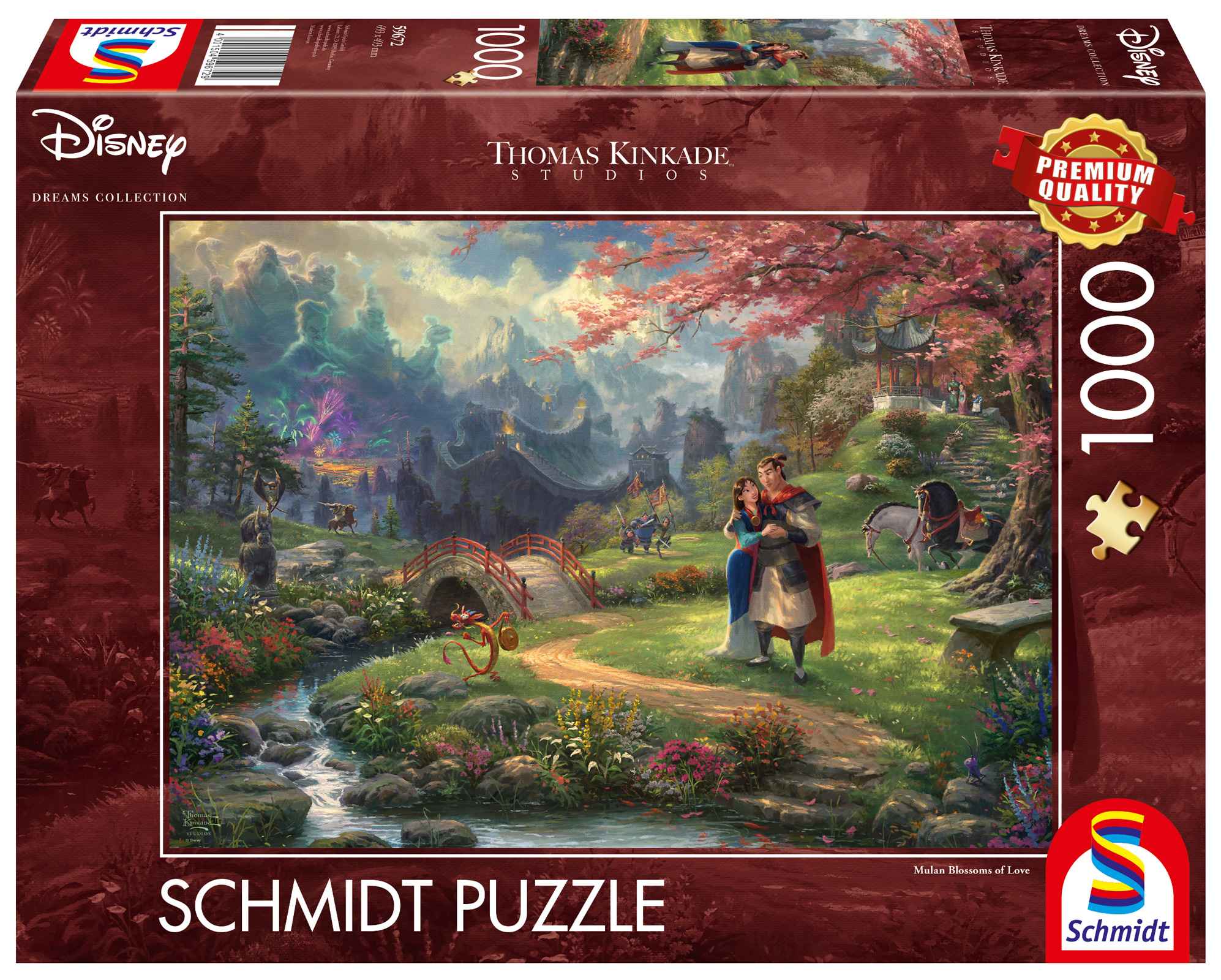 Puzzle 1000 PQ T. Kinkade Mulan Disney 109414