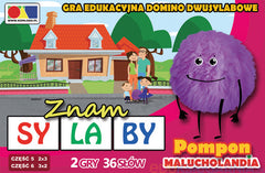 Gra domino Znam sylaby Cz.5 i 6 - zestaw Pompon