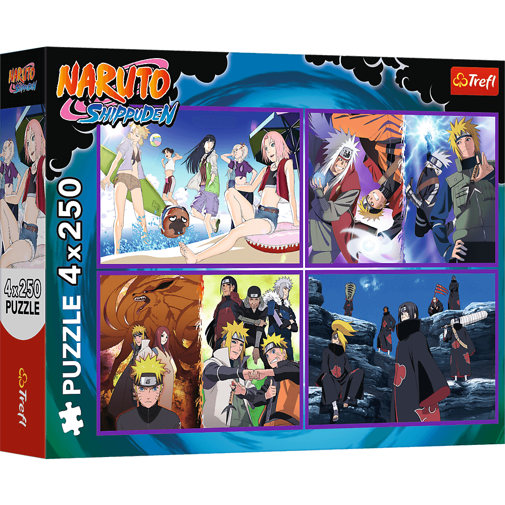 Puzzle 4x250 Przygody Naruto Uzumaki 13339