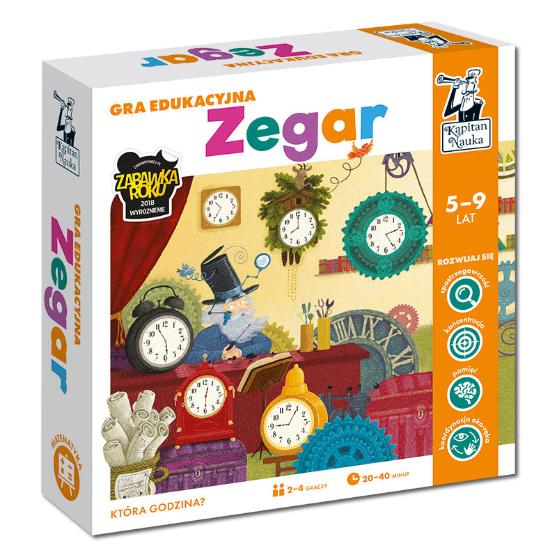 Gra Edukacyjna zegar Kapitan Nauka