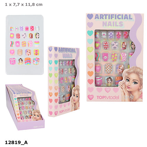 Paznokcie do naklejania Top Model BEAUTY&ME prostokątne 12819A