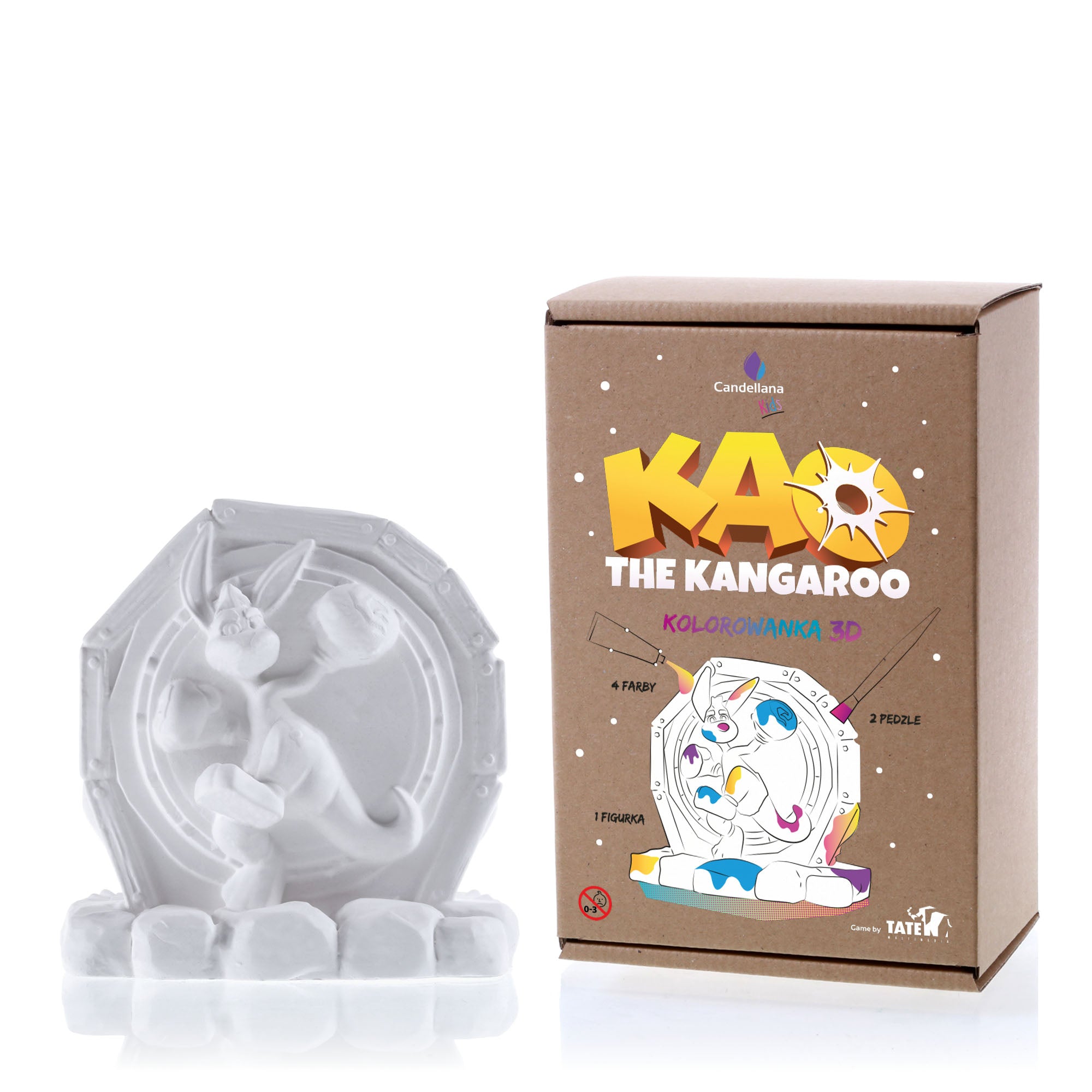 Kolorowanka 3D Kao The Kangaroo