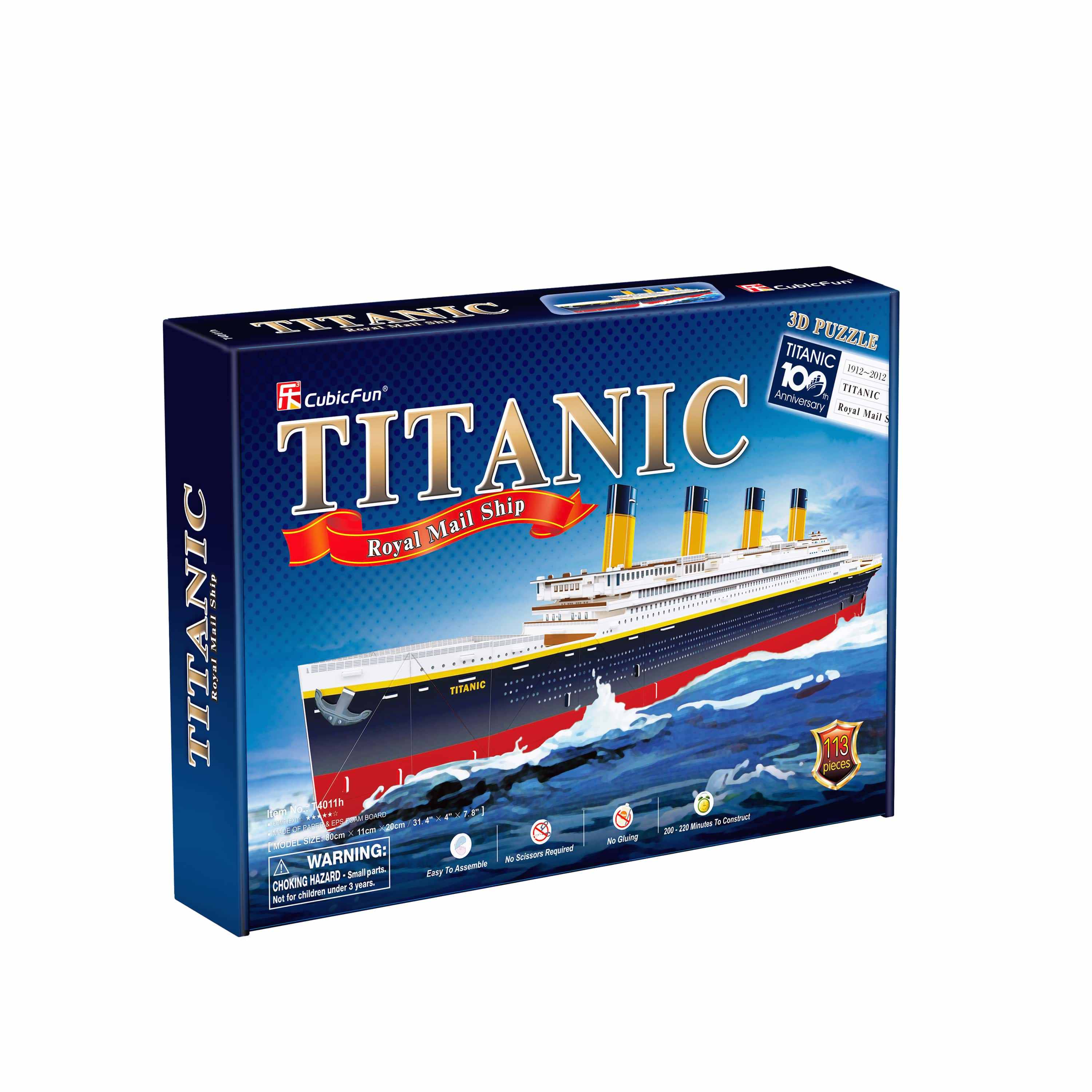 Puzzle 113 3D Statek Titanic