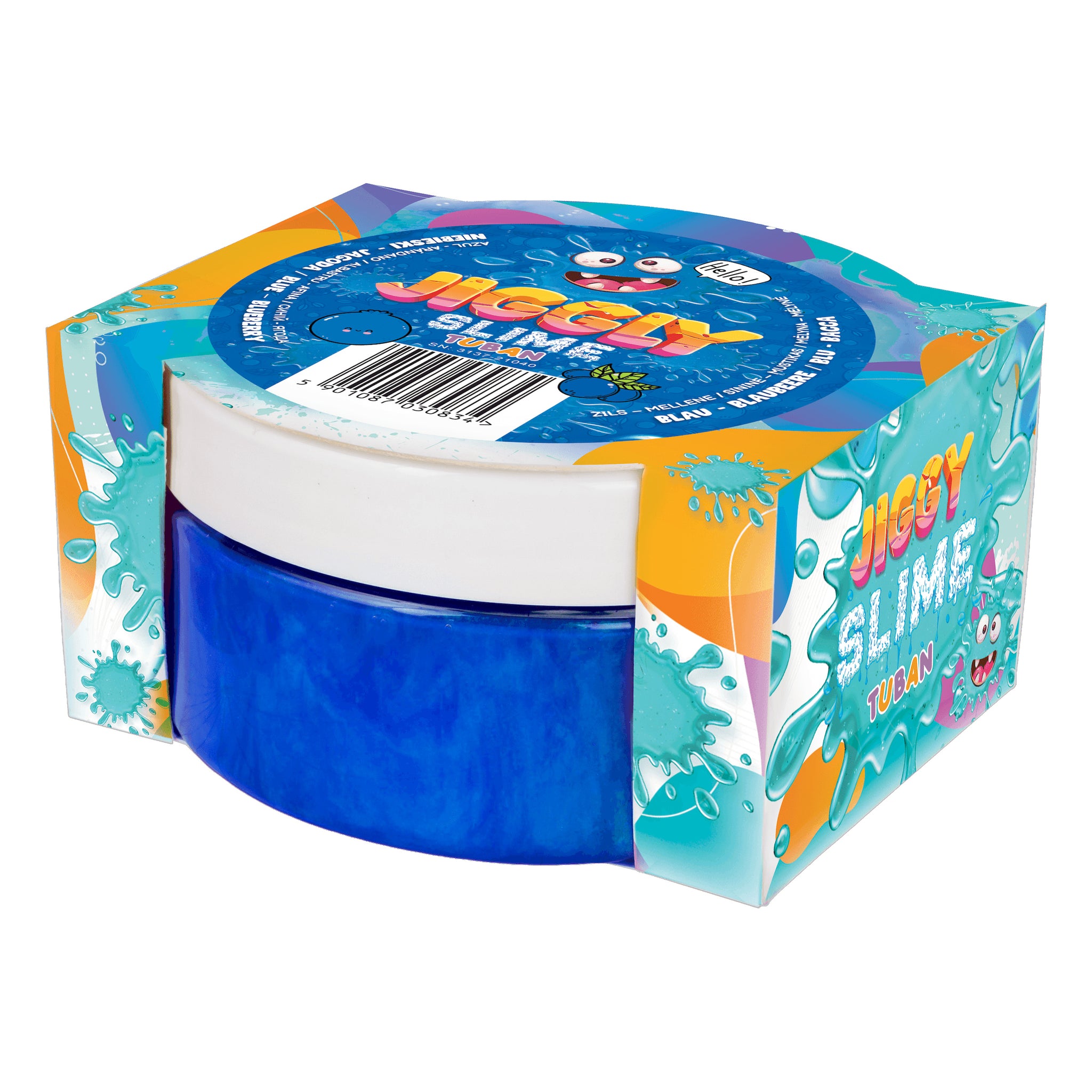 Jiggly slime niebieski jagoda 200g