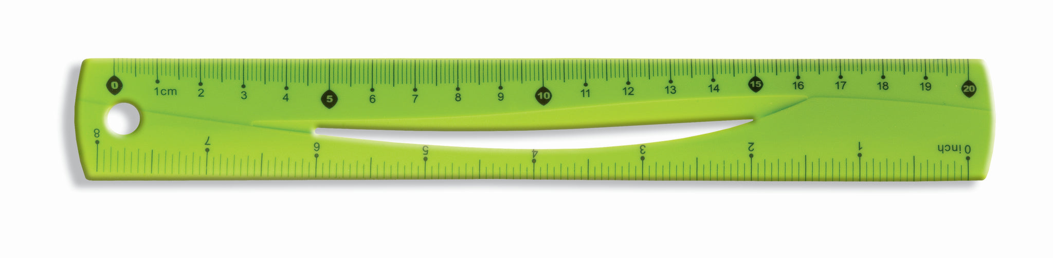 Linijka Tetis 20 cm zielona