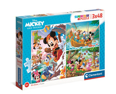 Puzzle 3w1 super color Mickey&Przyjaciele 25266