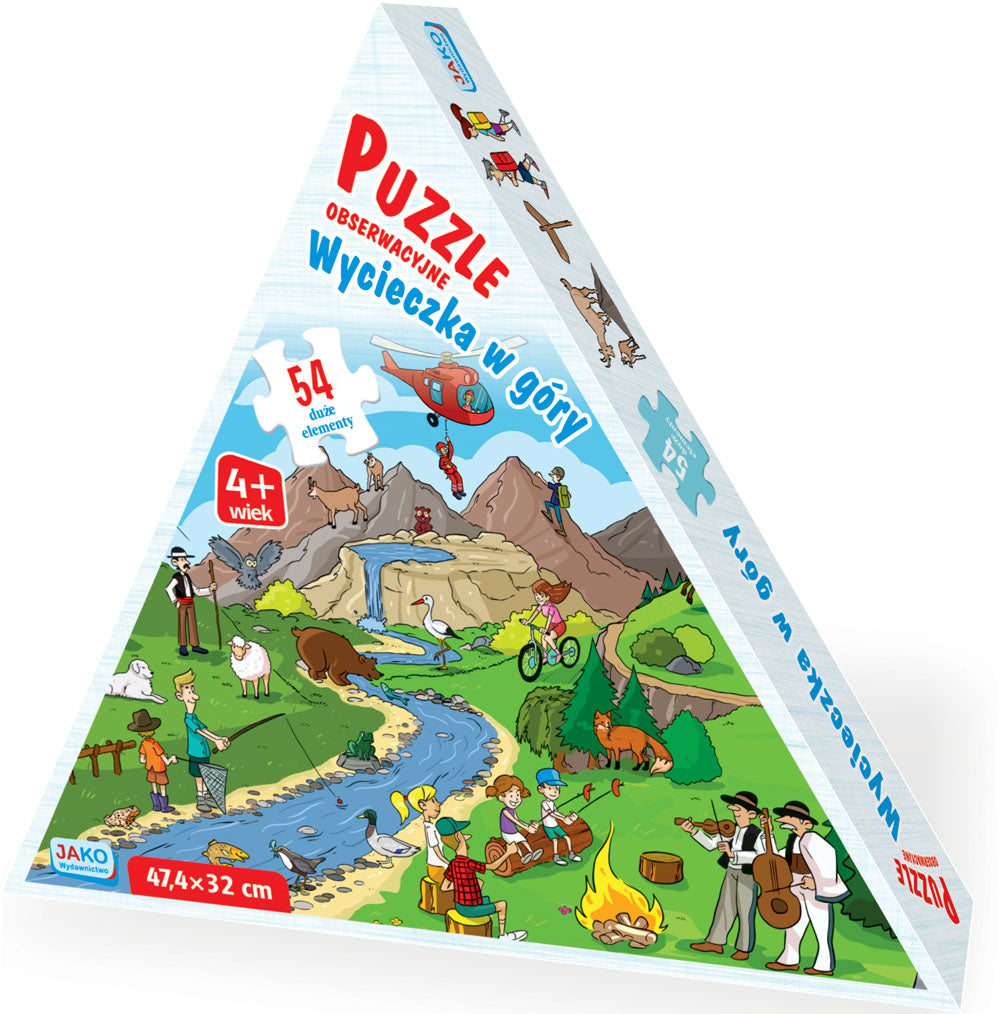 Puzzle 54 obserwacyjne  Wycieczka w góry