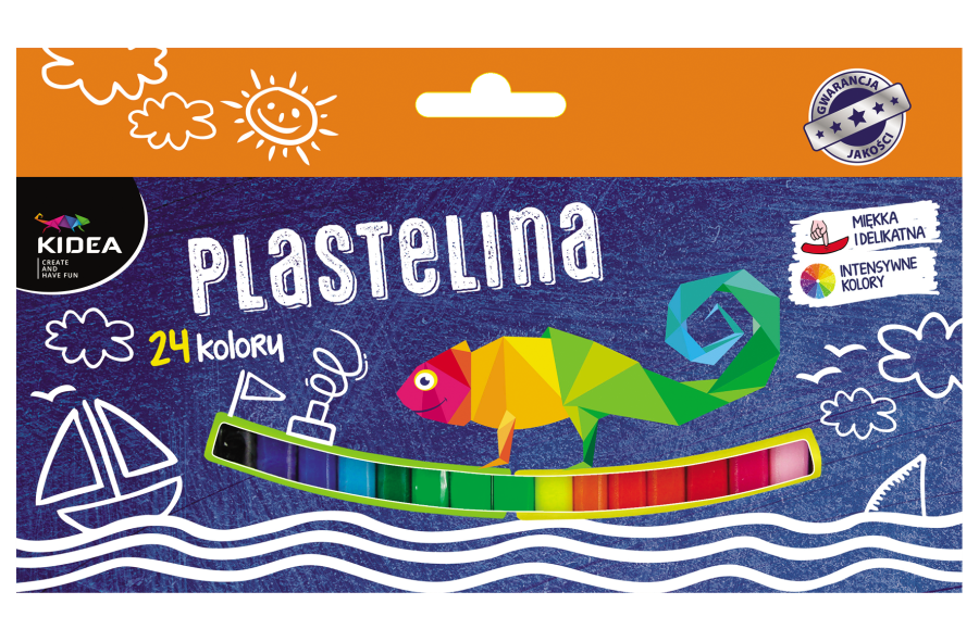 Plastelina mała Kidea 24 kolory