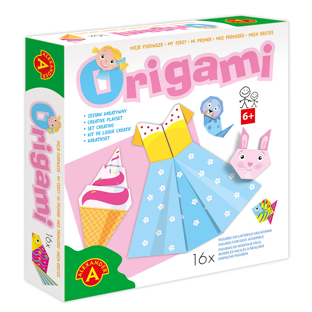 Moje pierwsze origami sukienka