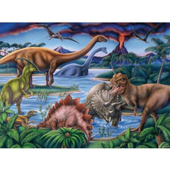 Diamentowa mozaika dinozaury w wodzie NO-1006165