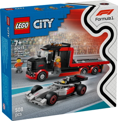 LEGO City Ciężarówka F1 z bolidem Audi F1 60493