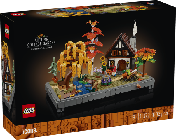 LEGO Icons Jesienny ogród z chatką 11372